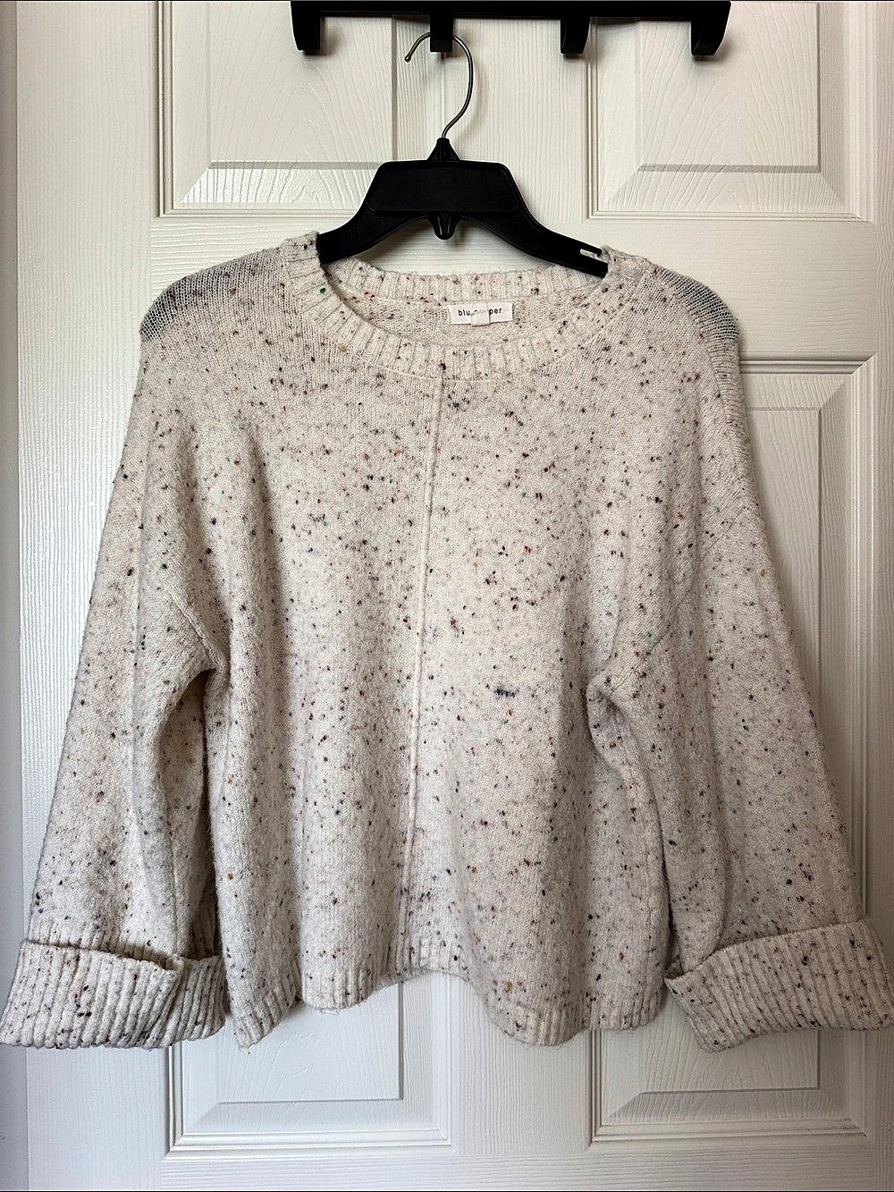 blu pepper Speckled Knit Sweater